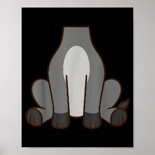 Funny Donkey Adult Kids Men Women Donkey Costume Poster