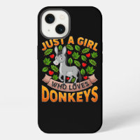 Funny Donkey Animal Lover Just A Girl Who Loves Do