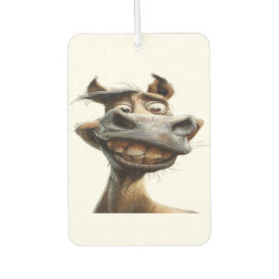 Funny donkey art design car air freshener