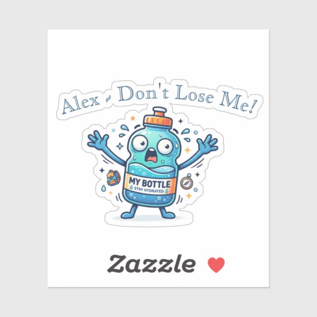 Funny "Don't Lose Me" Personalised Name School  (Sheet)