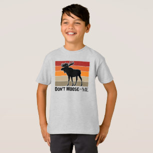 Funny Don't Moose with Me Retro T-Shirt
