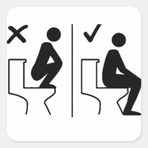 Funny Don't Stand on the Toilet Sticker