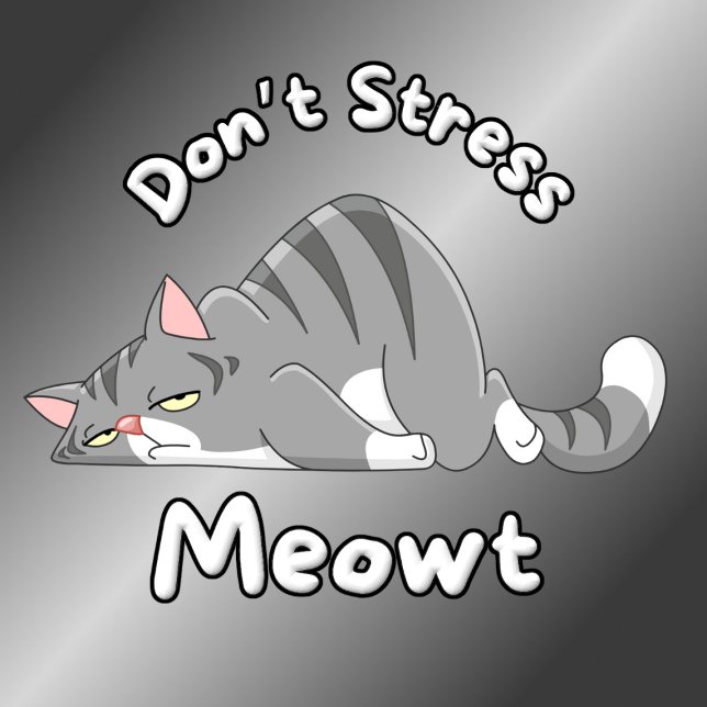 Funny Don't Stress Meowt Cat T-Shirt (Creator Uploaded)