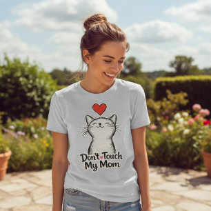 Funny Don't Touch My Mum Cat Mum Women's Tri-Blend Shirt