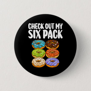 Funny Donut Art For Men Women Doughnut Lover Gym S 6 Cm Round Badge