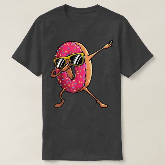 Funny Donut Designs For Boys Kids Girl HipHop Dabb T-Shirt (Design Front)