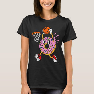 Funny Donut Dunking Basketball Doughnut Food Champ T-Shirt