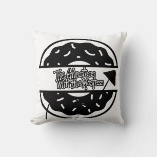 Funny Donut Throw Pillow