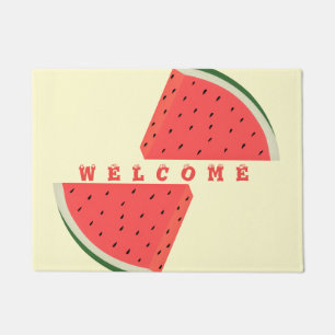 Funny Doormat with Sweet Watermelon - Welcome