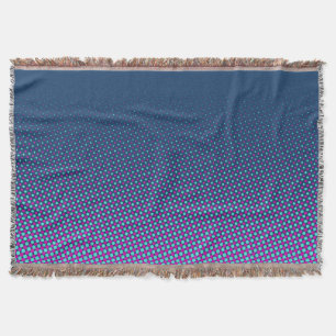 Funny Dots Pattern blue pink + your idea Throw Blanket