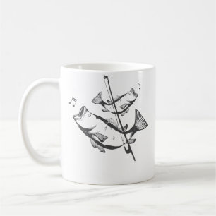 Funny Double Bass Pun Art Jazz Music Upright Bass Coffee Mug