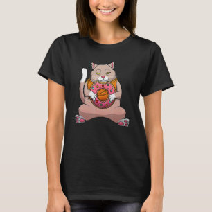 Funny Doughnut Cat For Kids Men Women Doughnut Foo T-Shirt