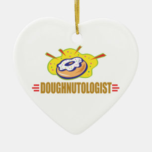 Funny Doughnut Ceramic Tree Decoration