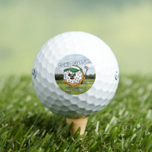 Funny "Doughnut Give Up" Golf Pun Gift Balls - Dou