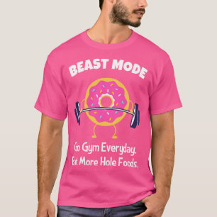 Funny Doughnut Gym Weigh Lifting T-Shirt