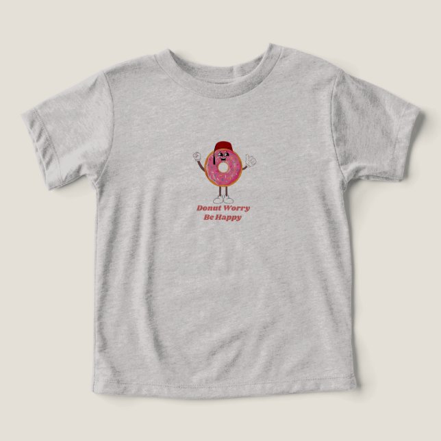 Funny Doughnut T-Shirt – Doughnut Worry Be Happy G (Design Front)