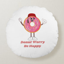 Funny Doughnut T-Shirt – Doughnut Worry Be Happy G