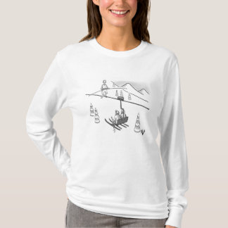 Funny Downhill Skiing Humour Shirt