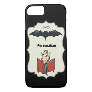 Funny Dracula Flying Black Bat Personalise Case-Mate iPhone Case