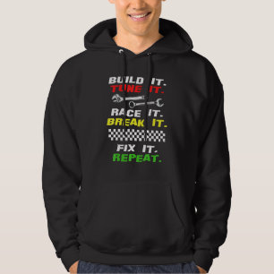 Funny Drag Race Race Mechanic Car Fan Motorsport Hoodie