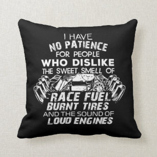 Funny Drag Racing For Car Enthusiast And Mechanics Cushion