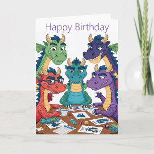 Funny Dragon Birthday Card