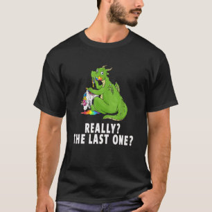 Funny Dragon Eats The Last Unicorn T-Shirt