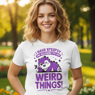 Funny Dragon Epilepsy Awareness Gift T-Shirt