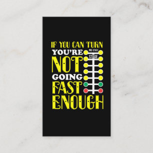 Funny Dragster Driver Race Car Enthusiast Business Card