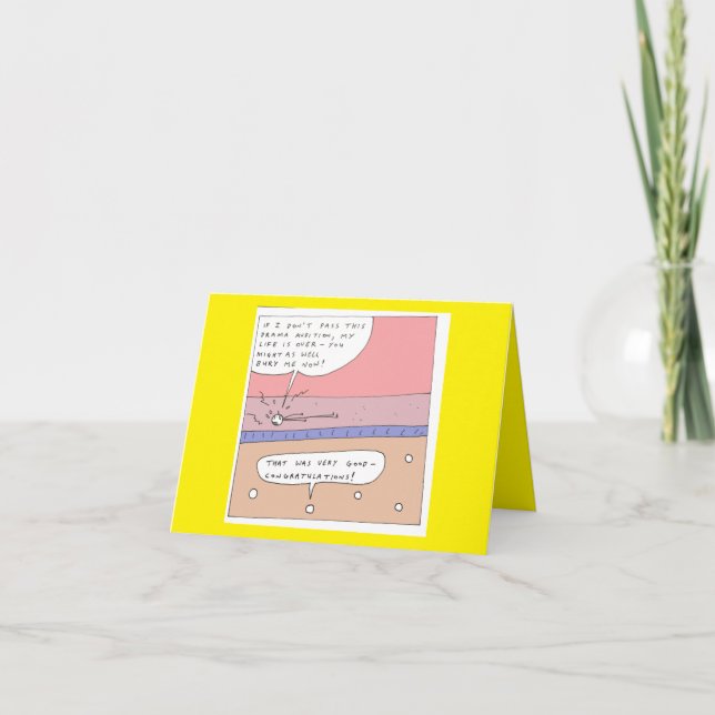 Funny Drama Audition Birthday Card (Front)