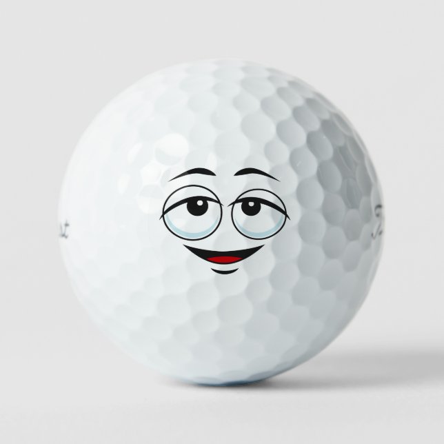 funny dreaming Emoticon Golf Balls (Front)