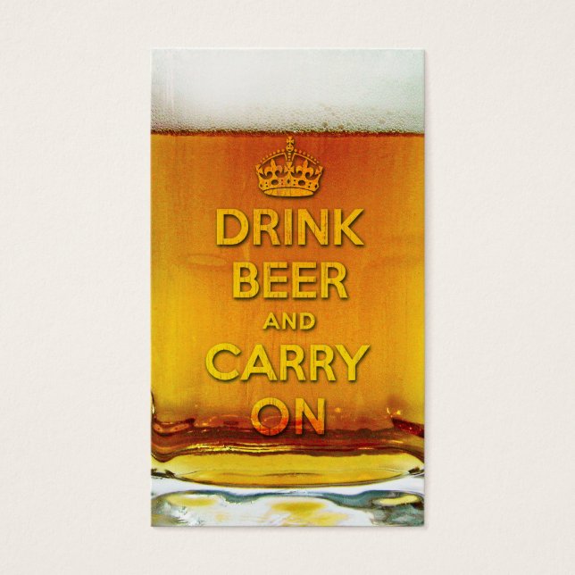 Funny drink beer and carry on (Front)