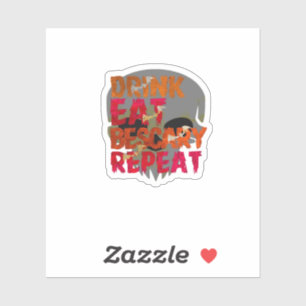 Funny Drink Eat Be Scary Halloween Design Creative