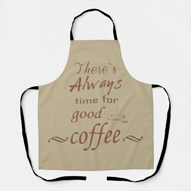 Funny drinker coffee quotes apron (Front)