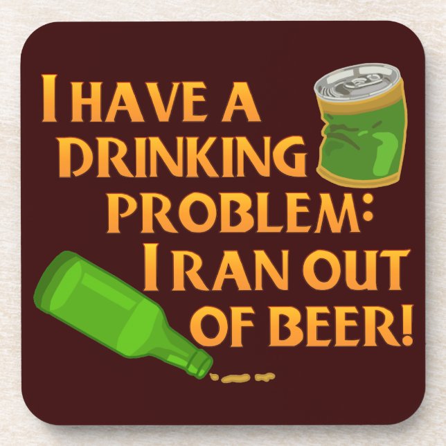 Funny Drinking Beer Coaster (Front)