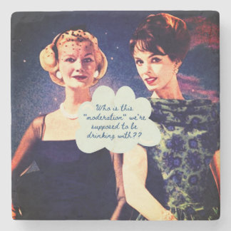 Funny Drinking Friend Sister Fun  Stone Coaster