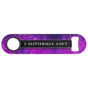 Funny Drinking Joke Purple Glitter Monogram Name