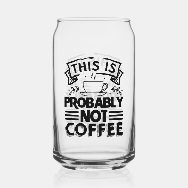 Funny drinking lovers word art  can glass (Front)