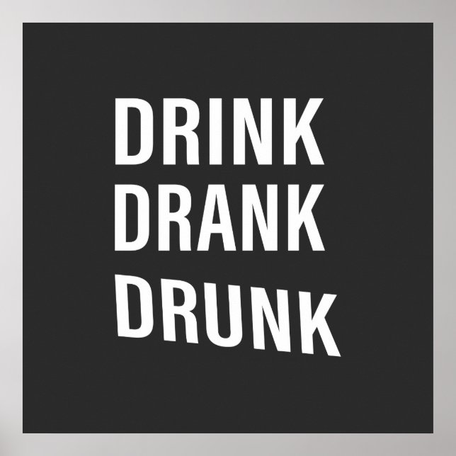 Funny drinking sayings about whiskey drinker poster (Front)