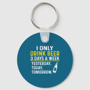 Funny Drinking Shirt Beer Lovers  Key Ring