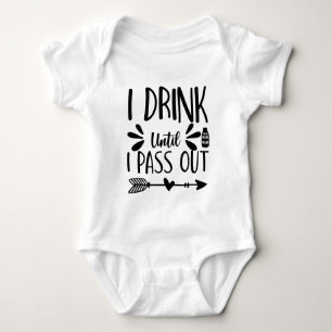 funny drinking word art milk baby bodysuit