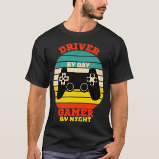 Funny Driver Gaming Vintage video games lovers T-Shirt