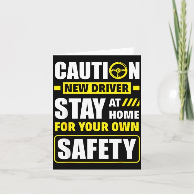 Funny Driver's License New Driver  Card (Front)