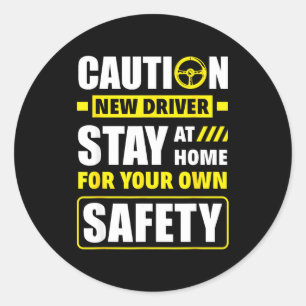 Funny Driver's License New Driver  Classic Round Sticker