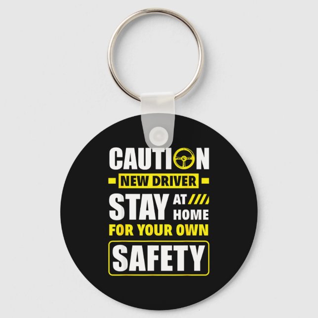 Funny Driver's License New Driver  Key Ring (Front)