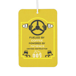 Funny Driving Instructor Gift Car Air Freshener
