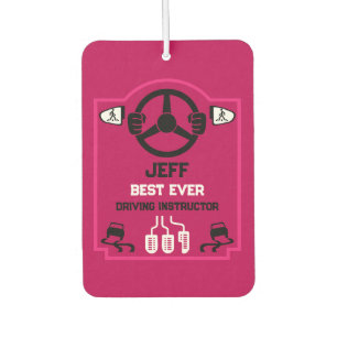 Funny Driving Instructor Gift Car Air Freshener