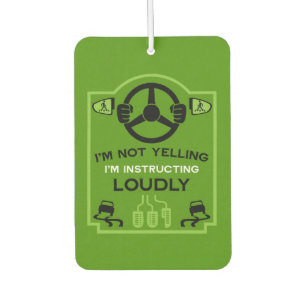 Funny Driving Instructor Gift Car Air Freshener
