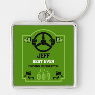 Funny Driving Instructor Gift Key Ring