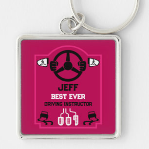 Funny Driving Instructor Gift Key Ring